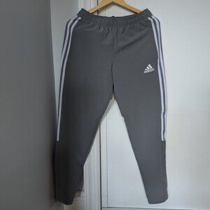 Adidas Primegreen Men's Running Track Pants (Gray) (Small)